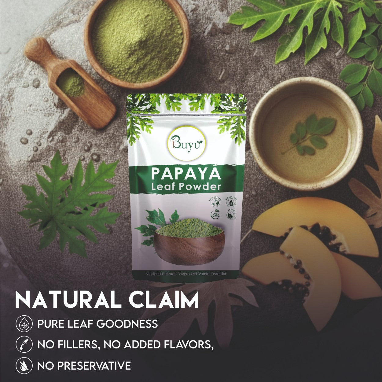 Papaya Leaf Powder (100 gram)