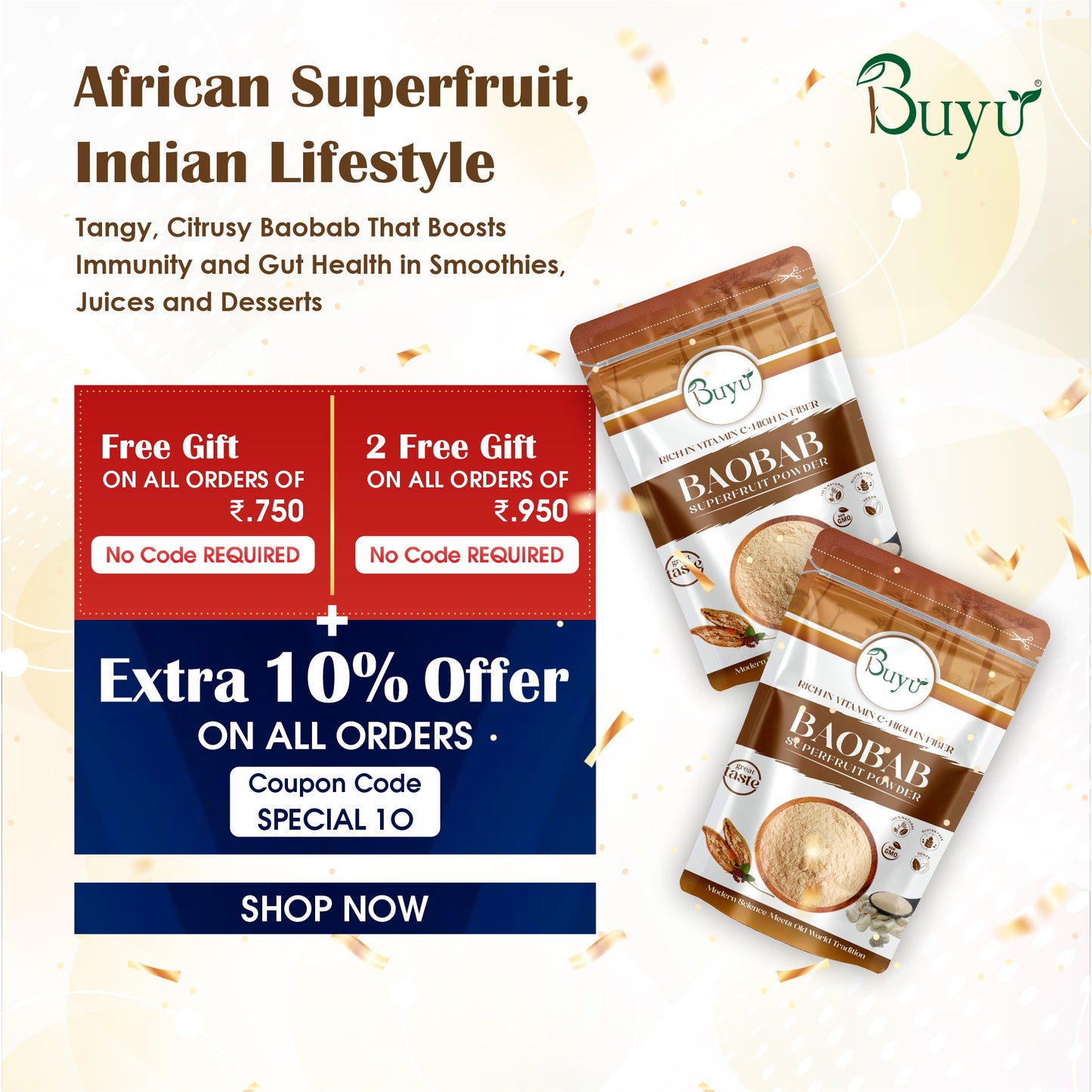 Baobab Superfruit Powder (100 gram)