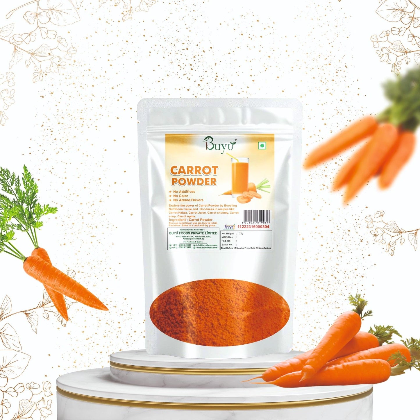 Carrot Powder (100 Gram)