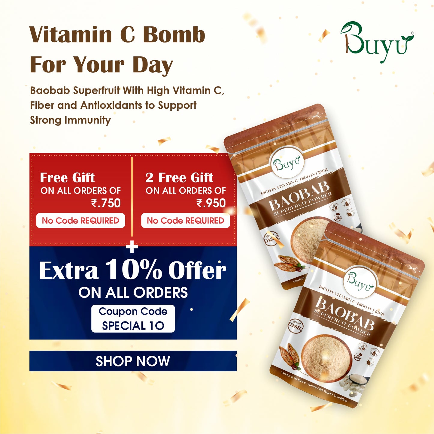 Baobab Superfruit Powder (100 gram)