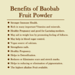 Benefits of baobab powder