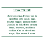 How To Use Moringa powder