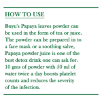 How To Use papaya leaf