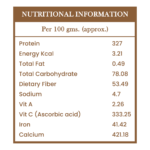 NUTRITIONAL INFORMATION